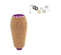Perilla de carrete de pesca de ajuste preciso para DAIWA para DRT para MK1 espátula para ZILLION Exsense con materiales EVA y metal (1 juego morado)