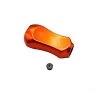 Perilla de carrete de pesca de repuesto para DAIWA para SLP WORKS, TATULA, ZILLION, FUEGO - Mango compatible con material ABS, 32,7 x 18,6 mm, 12 mm/10,5 mm (naranja) (1 unidad)