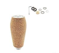 Perilla de carrete de pesca para DRT MK1 para modelos Daiwa, corcho de goma EVA con eje de metal para Zillion para Exsence para espátula para serie Metanium (1 juego plateado)