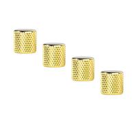 Perilla de Control de Tono de Volumen, 4 Piezas de Metal Preciso, Duraderas, Versátiles, Perillas de Guitarra Eléctrica, Fáciles de Instalar para bajo (GOLD)