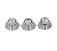 Perilla de Control de Velocidad de Guitarra de 3 Piezas, Control de Potencimetro de Guitarra Acrlica Perilla Superior Sombrero Perillas de Tono de Volumen