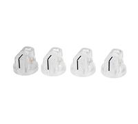Perilla de Control del Pedal de Efectos, Plástico Transparente de Alta Precisión Fácil Instalación Fácil Ajuste 4 Piezas Accesorio de la Perilla del Pedal de Efectos de Guitarra para Tocar