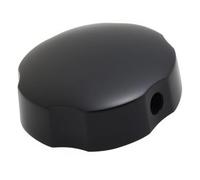 Perilla de control giratoria for bañera de latón de 74 mm, diseño de agarre redondo con acabado negro for ajuste del flujo de agua y prevención de desbordamiento