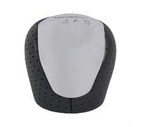 Perilla de engranaje interior de cuero de PU perforada con inserto de cromo para Hyundai para I30 ix35 Transmisión manual 2842231696