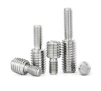 Perilla de estrella, 2/5 piezas M4 M5 Tornillo conversión Rosca métrica acero inoxidable Convertidor doble extremo Perno reductor for adaptador cámara(5PCS,M3x15-M5x15)(5pcs,M5x6 M6x6)