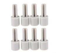 Perilla de extensión del potenciómetro, 8 unidades, eje de alargamiento del potenciómetro del mezclador, 2.5 cm x 1 cm, agujero de medio eje de 6 mm, plástico gris para reemplazo