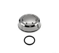 Perilla de freno fina de metal para Ultegra, para NEXAVE, para STELLA, para SARAGOSA SW, Carretes 5000-8000, Cubierta de brazo basculante de aleación de aluminio CNC con anillo de goma (Negro) (plata)