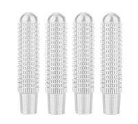 Perilla de la Cerradura de la Puerta del Automóvil, Cubierta de la Perilla del Perno de la Cerradura de la Puerta del Interior del Coche 4pcs para una Clase de B E CLA GLA GLC GLK(Silver)