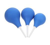 Perilla de Limpieza de Oídos Portátil 3 Piezas Pvc Azul | Capacidades 89ml, 160ml y 224ml, Uso Versátil para Salón y Hogar, Reutilizable Limpieza Profunda