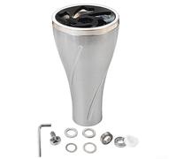 Perilla de mango de carrete de pesca de 36 mm de aluminio para Daiwa para stella para Stradic - Diseño ergonómico antideslizante para agua salada, lubina, lubina, trucha, lucio, perca (gris plateado)