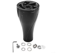 Perilla de mango de carrete de pesca de 36 mm de aluminio para Daiwa para stella para stradic - Diseño ergonómico antideslizante para agua salada, lubina, lubina, trucha, lucio, perca (negro)