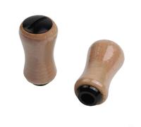 Perilla de mango de carrete de pesca de corcho para Daiwa Ballistic Fuego - Mango ergonómico de madera 5.6g negro (rojo 1pc)