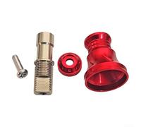 Perilla de mango de carrete de pesca, interfaz de metal de 8 x 5 mm para carretes Daiwa tamaño 4000 y menos, pieza de brazo basculante de repuesto (rojo)