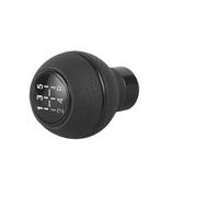 Perilla de palanca de cambios de coche Perilla de cambio marchas universal 5 velocidades, cuero y aluminio, para M8, M10, M11 M12(Negro)