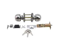 Perilla De Puerta De Aleación De Aluminio Con Forma De Globo, Manija Giratoria Con Cerradura, Manija De Metal Con Llave For Dormitorios Y Salas De Estar.