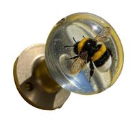 Perilla De Puerta De Resina Retro Artesanal Cristales Flores Transparentes Herrajes Decorativos Para Dormitorio Naturaleza Inspiración Renovaciones Del Hogar Manija Decorativa Para Puerta