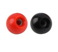 Perilla de tuerca, 2 piezas baquelita con bola, tornillo mano, mango, núcleo latón/núcleo hierro, máquina herramienta M5M6M8M10M12M16(Black M8x30mm Steel core)