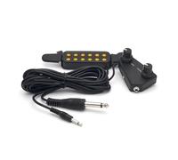 Perilla De Volumen De Tono De Pastilla De Sonido De Guitarra Acústica De 12 Orificios Con Cable De 3,5 A 6,5 negro (Color : With control)