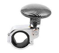 Perilla del volante del automóvil, Perilla giratoria del volante del automóvil Universal Control de la manija auxiliar auxiliar de la bola de potencia(Fibra de carbon)