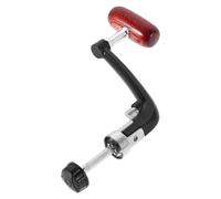 Perilla Giratoria del Carrete de Pesca de Metal Plegable para 5000-6000 | Repuesto para Carrete Giratorio, Mango de Madera y Plástico, Tornillo y Tapa, Uso Exterior y Viaje