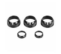 Perilla Interruptor Aire Acondicionado Audio Para Automóvil Cubierta Anillo Para Compass Para Patriot Para Jeep Para Wrangler Equipamiento interior(Negro)