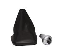 Perilla la palanca cambios 6 para perilla de palanca cambios velocidad para coche, cubierta bota polaina para Mercedes para Benz C/E/GLK W203 W204 C300 W207 W212, color plateado