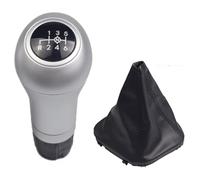 Perilla Palanca Cambios Para Benz CE GLK W202 W203 W204 6 Velocidades C63 C300 C250 Cubierta Cuero Para Palanca Cambios Manual(Silver-6-do-14.5)