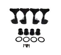 Perilla para cuerdas de metal cerrada para guitarra eléctrica Fish Tail Type 4-series - Accesorios para guitarra (Black 2L2R)