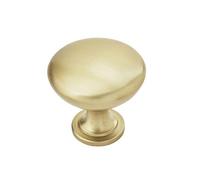 Perilla para gabinete Amerock Edona de 32 mm (1-1/4 pulg.) de di metro, color champ n dorado - Paquete de 10