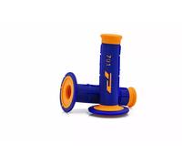 perillas motocross enduro Progrip 791 doble densidad naranja fluorescente/azul