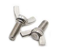 Perillas de ala acero inoxidable Tornillos for pulgar, 1-5 piezas Tornillo 304 M3 M4 M5 M6 M8 M10 for con cabeza DIN316(12mm,M10 1pc)