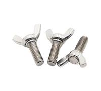 Perillas de ala acero inoxidable Tornillos for pulgar, M3 M4 M5 M6 M8 M10 Perno 304 Tornillo for Garra for apretar a mano DIN316(8mm,M3 5pcs)