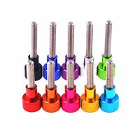 Perillas de ala acero inoxidable Tornillos pulgar, 10 piezas/5 piezas Tornillo aluminio M3 M4 Cabeza moleteada Acero Apretar a mano anodizados colores(Purple,30MM-M4 5PCS)