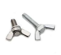 Perillas de ala acero inoxidable Tornillos pulgar, 304/acero al carbono Apriete a mano Perno ajuste M3 M4 M5 M6 M8 M10 Tornillo cabeza DIN316(304 Stainless Steel,50MM-M6 5PCS)