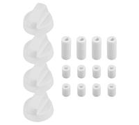 Perillas de control de repuesto, 4 pomos de quemador de cocina, juego de botones de estufa, accesorios de perilla de termostato, kit de herramientas de repuesto duradero para uso de estufa de horno de