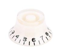 Perillas de Control de Velocidad de Guitarra, Piezas de Guitarra de Buena Textura, Mano de Obra Delicada de Plástico de Alta Calidad Resistente Y Duradera para Amantes de la(Blanco roto y negro)