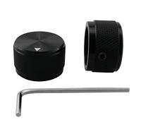 Perillas de control de volumen LQ Industrial, 2 unidades, 25 x 15,5 mm, de aluminio, giratorias, potenciómetro, para eje de 6 mm de diámetro, perilla de guitarra eléctrica