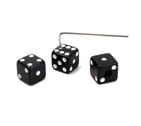 Perillas de control de volumen para guitarra eléctrica, diseño de dados de moda, 3 colores, con llave inglesa