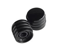 Perillas de cúpula de control de tono de volumen, 2 piezas de cúpula plana de metal cromado for perilla de guitarra TL en color negro for perillas de control de bajo Piezas de guitarra(Black)
