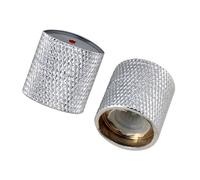 Perillas de cúpula de control de tono de volumen, 4 piezas de metal de 16 mm Perilla de volumen de bajo eléctrico Tapa de sonido de bajo Piezas de tapa de perilla de guitarra eléctrica Piezas de guita