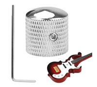Perillas de guitarra,Perillas de guitarra eléctrica - Perillas de cúpula de bajo con llave,Control de tono de volumen, piezas de bajo eléctrico, perillas de control de guitarra para guitarra eléctrica