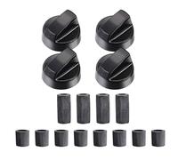 Perillas de repuesto para horno: 4 piezas de repuesto para quemador de cocina, pomos de control de estufa, perillas de horno | Paquete de accesorios de perilla de termostato Univesals para el hogar