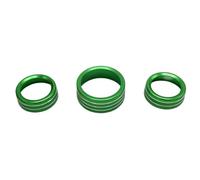 Perillas Del Aire Acondicionado Botón Interruptor Aire Acondicionado Para Jeep Para Cherokee Limited 2016 3 Uds(Verde)