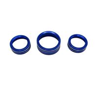 Perillas Del Aire Acondicionado Botón Interruptor Aire Acondicionado Para Jeep Para Cherokee Limited 2016 3 Uds(Blue)