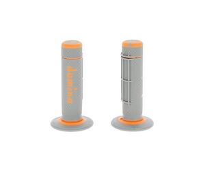 perillas Domino motocross enduro universales Off-road naranja / gris