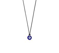 PERIMADE Collar de mal de ojo para mujeres y hombres, chapado en oro, colgante de ojo azul turco, delicado collar de cadena de cuerda de cuero hipoalergénico para protección de la suerte, regalo para