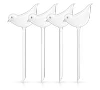 Perimvo Juego de 4 bolas de riego, dispensador de agua para 14 días, riego de plantas, sistema de riego para balcón y plantas de interior de plástico transparente (PVC)
