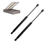 Perin - Juego de 2 cilindros de gas para mecanismo de aflojamiento de cajones de cama, entre ejes de 415 mm, 1000 Newton, color negro y metal, mecanismo de elevación de cajón de cama