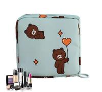 Period Bag - de almacenamiento para compresas sanitarias, organizador de servilletas sanitarias con cremallera, para forros de panty, tampones, bolsas de almohadillas menstruales, accesorios