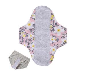 Period Pads - Leak Proof Soft Breathable Ergonomic | Washable Cotton Mat Period Products For Comfort | Ideal For Sensitive Skin Girls Adults Home Office Hotel Gym Dorm Daily Travel Sleep
